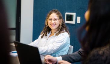 Businesswoman in a meeting