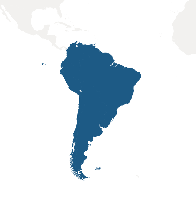 Map of South America