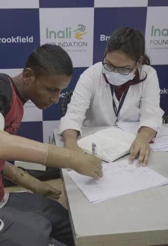 people volunteering and learning